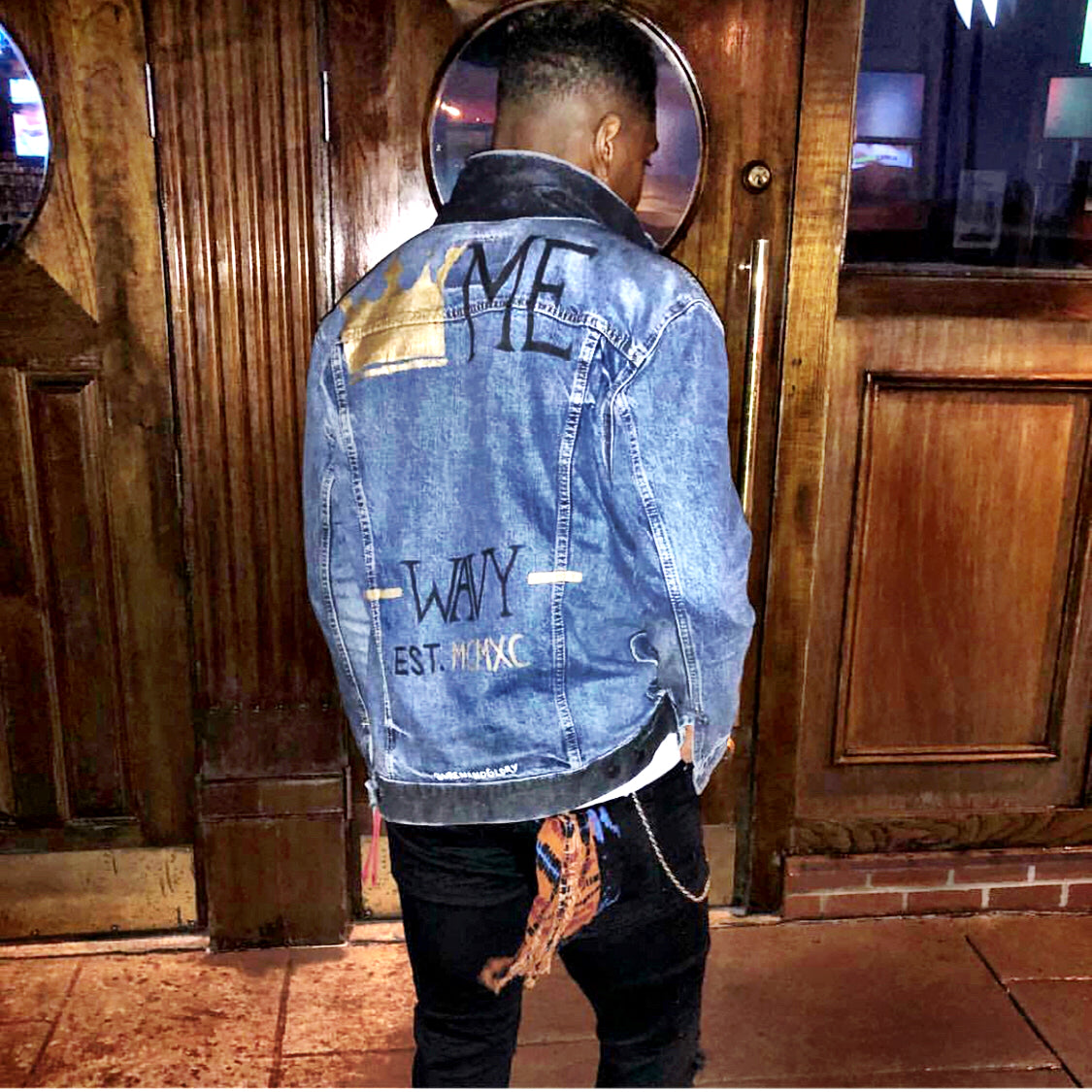 NFL STAR RODNEY MCLEOD IN HIS CUSTOM JACKET