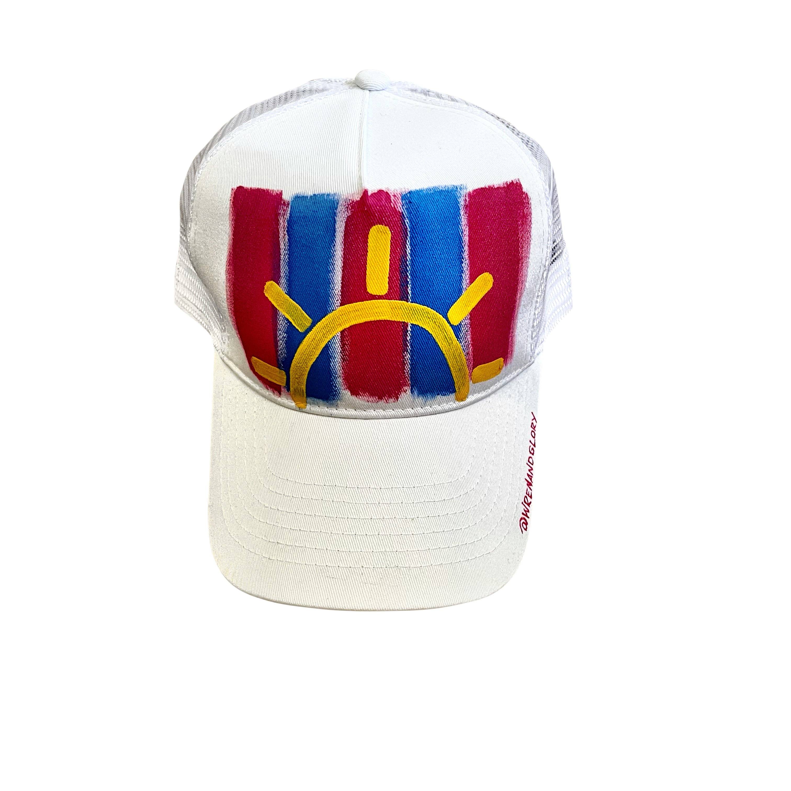 Wren + Glory 'Brighten Up' Painted Hat