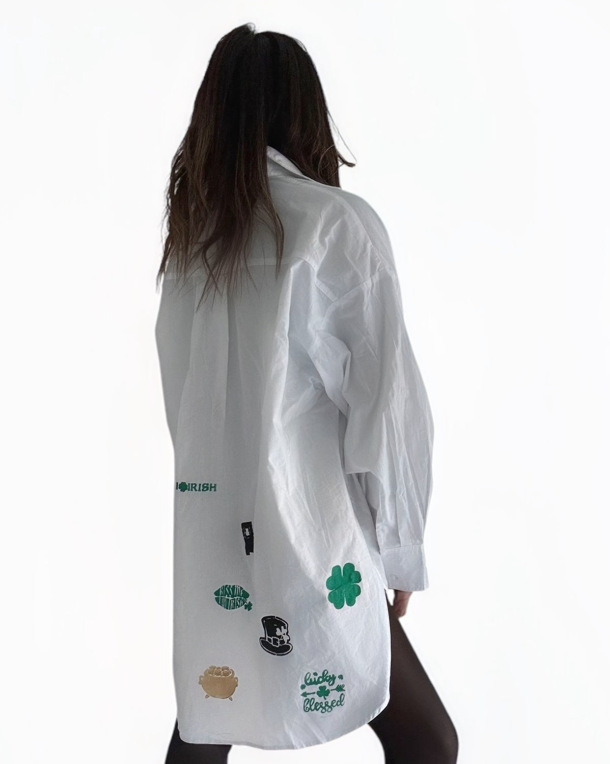 'My Irish Shirt' Painted Button Down Shirt