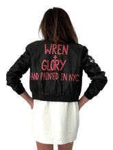 'Ze W+G Bomber' Painted Leather Jacket