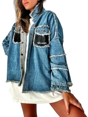 'WHERES MY PHONE' DENIM JACKET