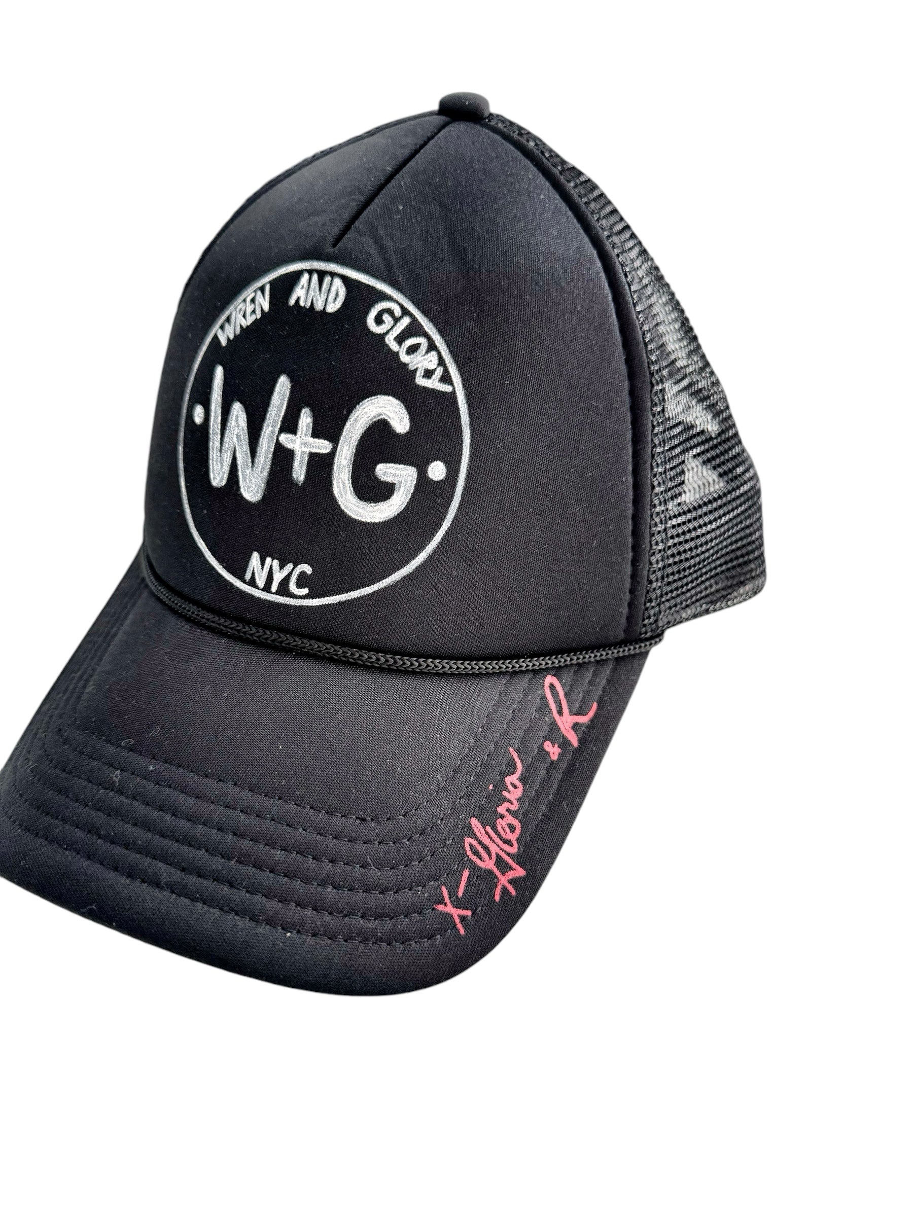 'W+G' Painted Foam Trucker Hat