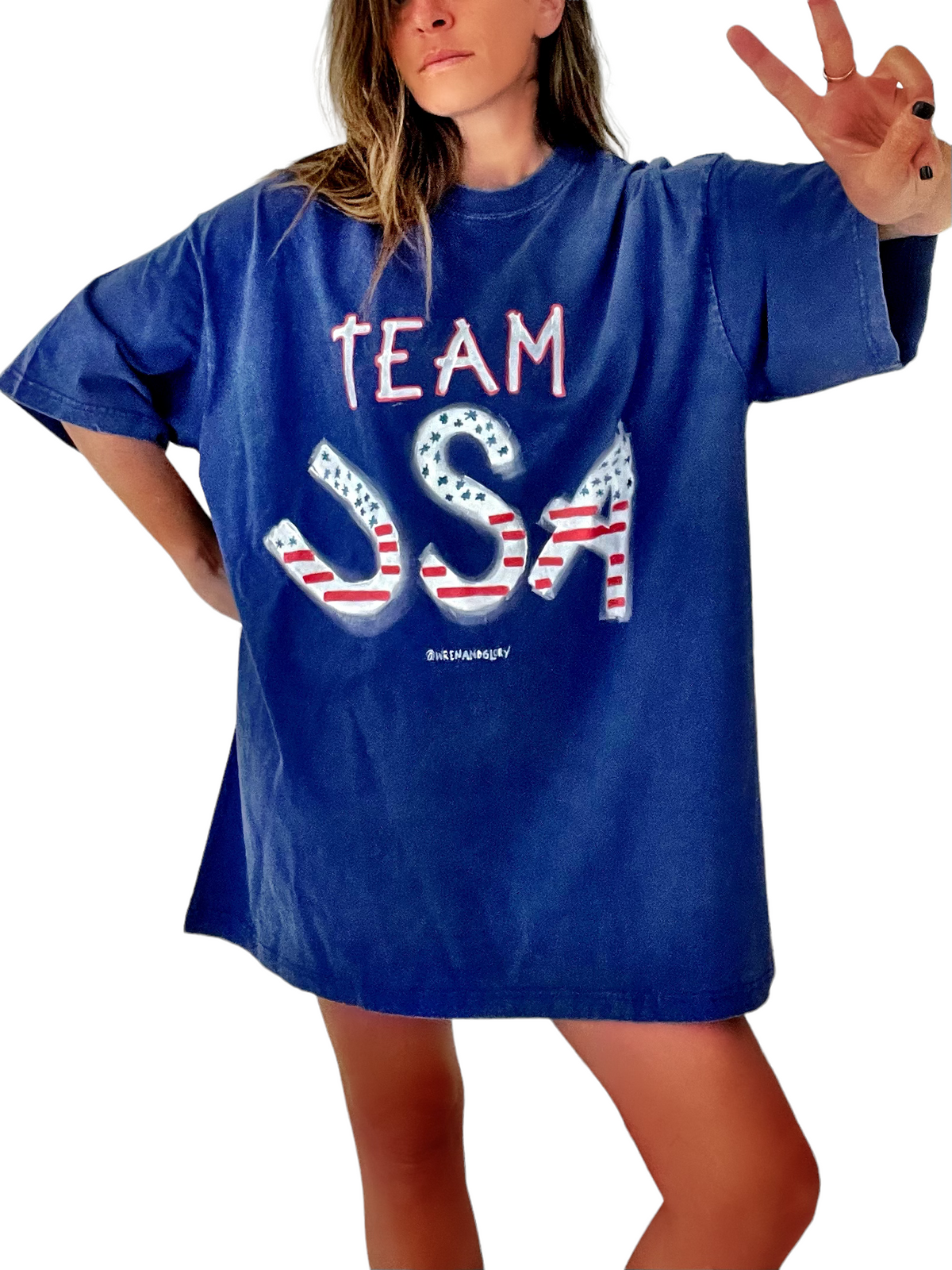 'Team USA' Oversized  Shirt