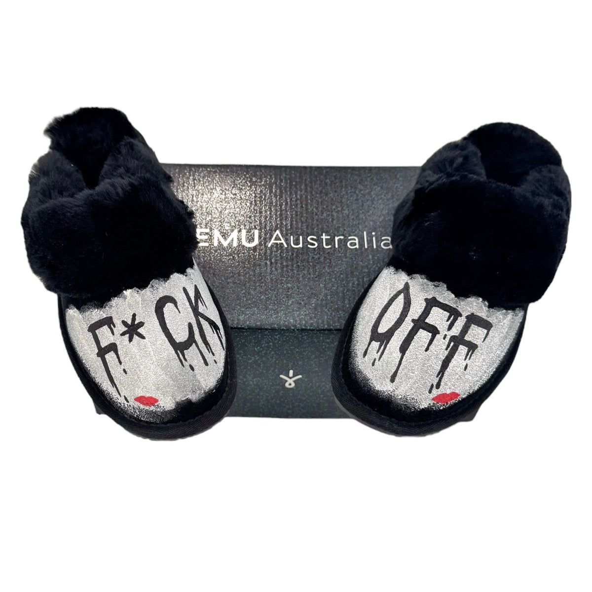 'F Off' Painted Slippers