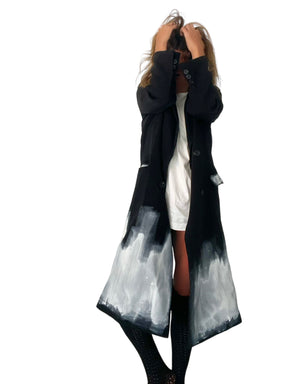 'Beyond Black Blazer' Painted Coat