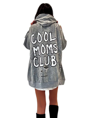 'Cool Mom's Club' Painted Hoodie