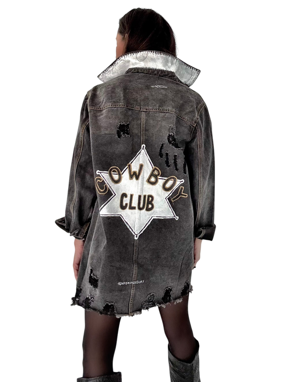 'Cowboy Club' Denim Jacket