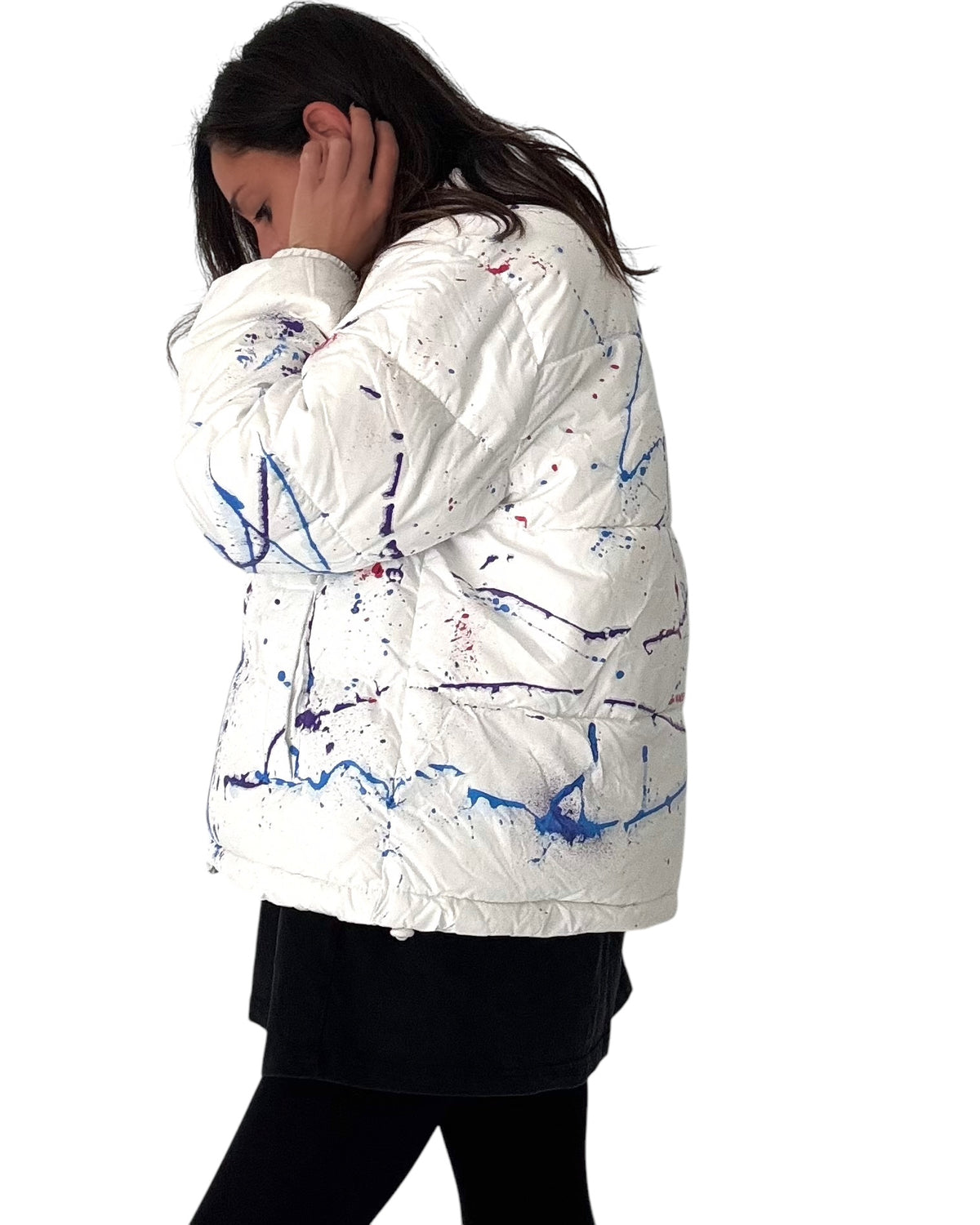 'Hot Mess' Painted Lightweight Puffer