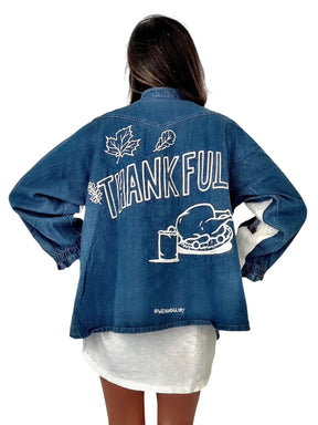 'So Thankful' Painted Sweater