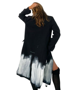 'Beyond Black Blazer' Painted Coat