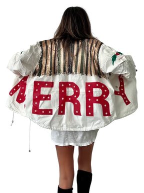 'Be Merry' Sequin Jacket