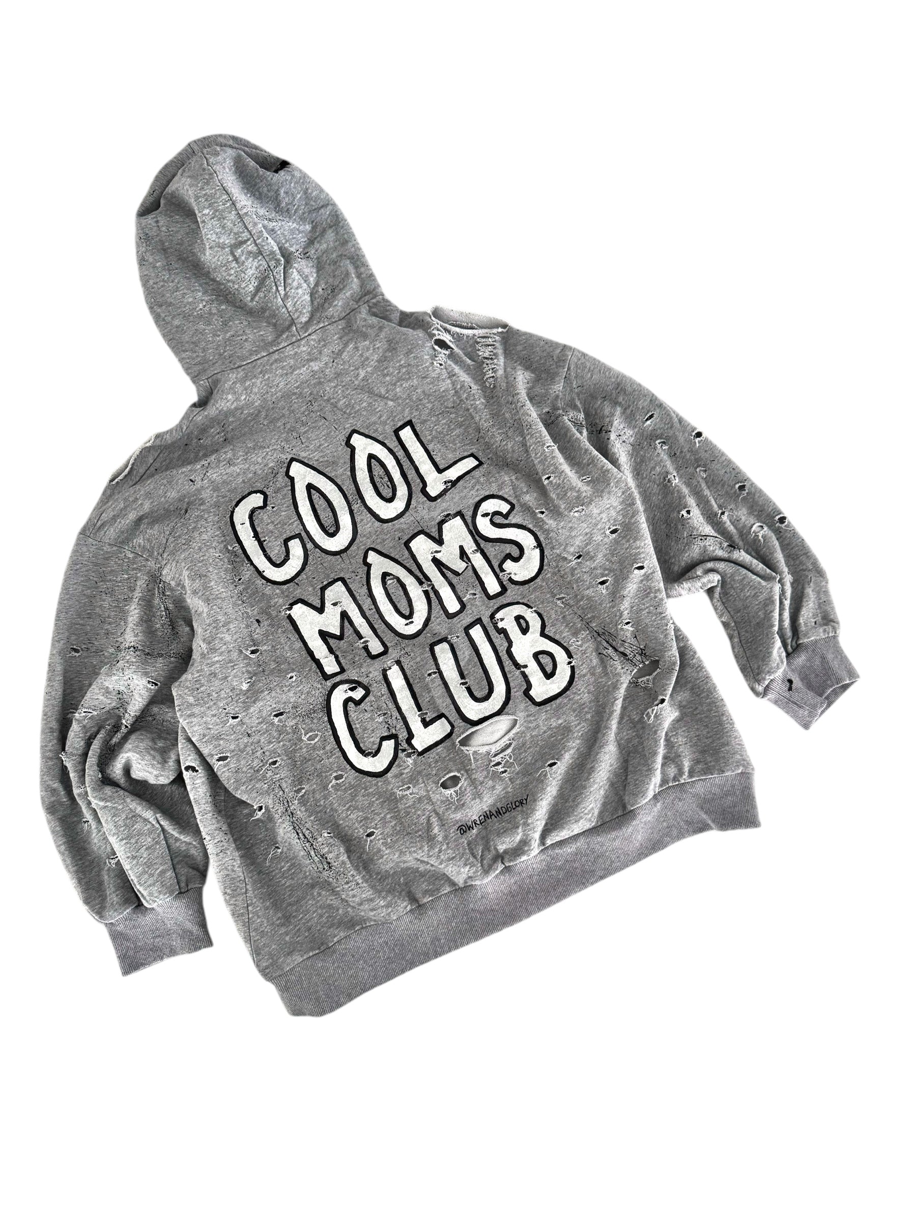 'Cool Mom's Club' Painted Hoodie