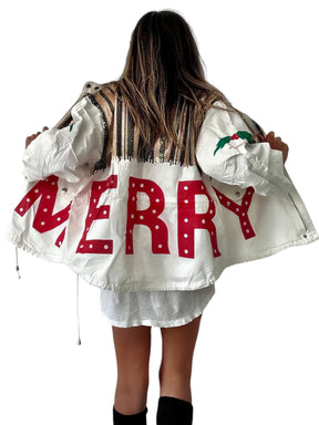 'Be Merry' Sequin Jacket