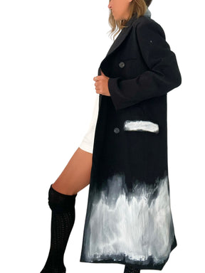 'Beyond Black Blazer' Painted Coat