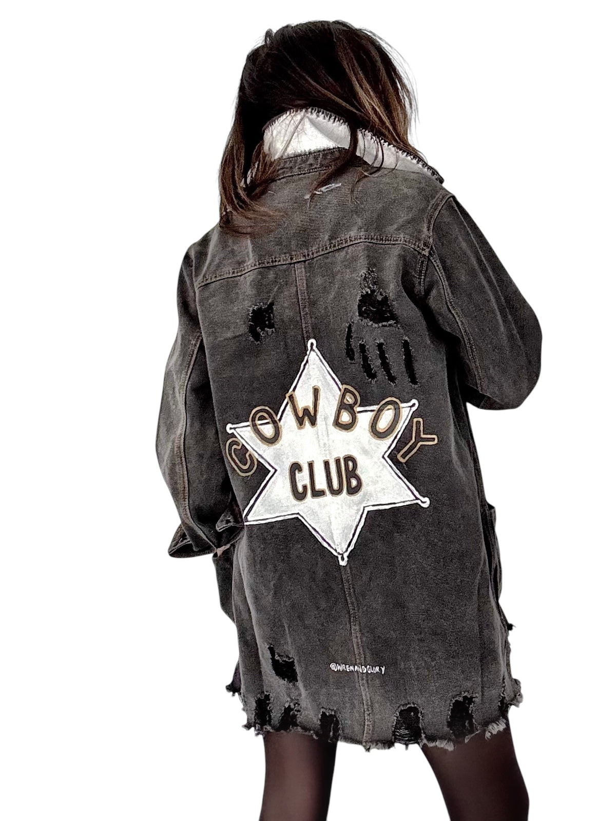 'Cowboy Club' Denim Jacket