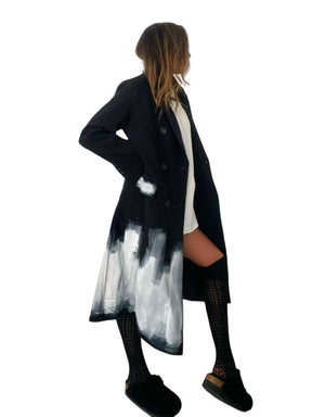 'Beyond Black Blazer' Painted Coat