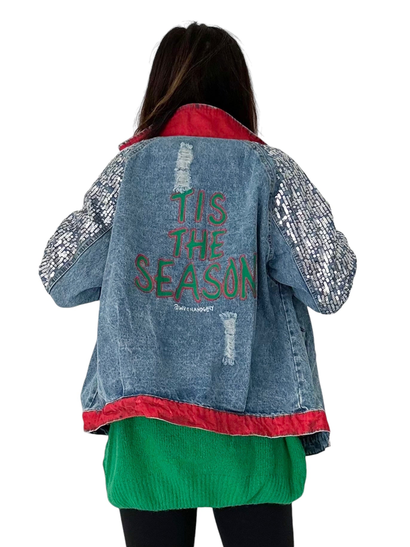 'Tis The Season' Denim Jacket