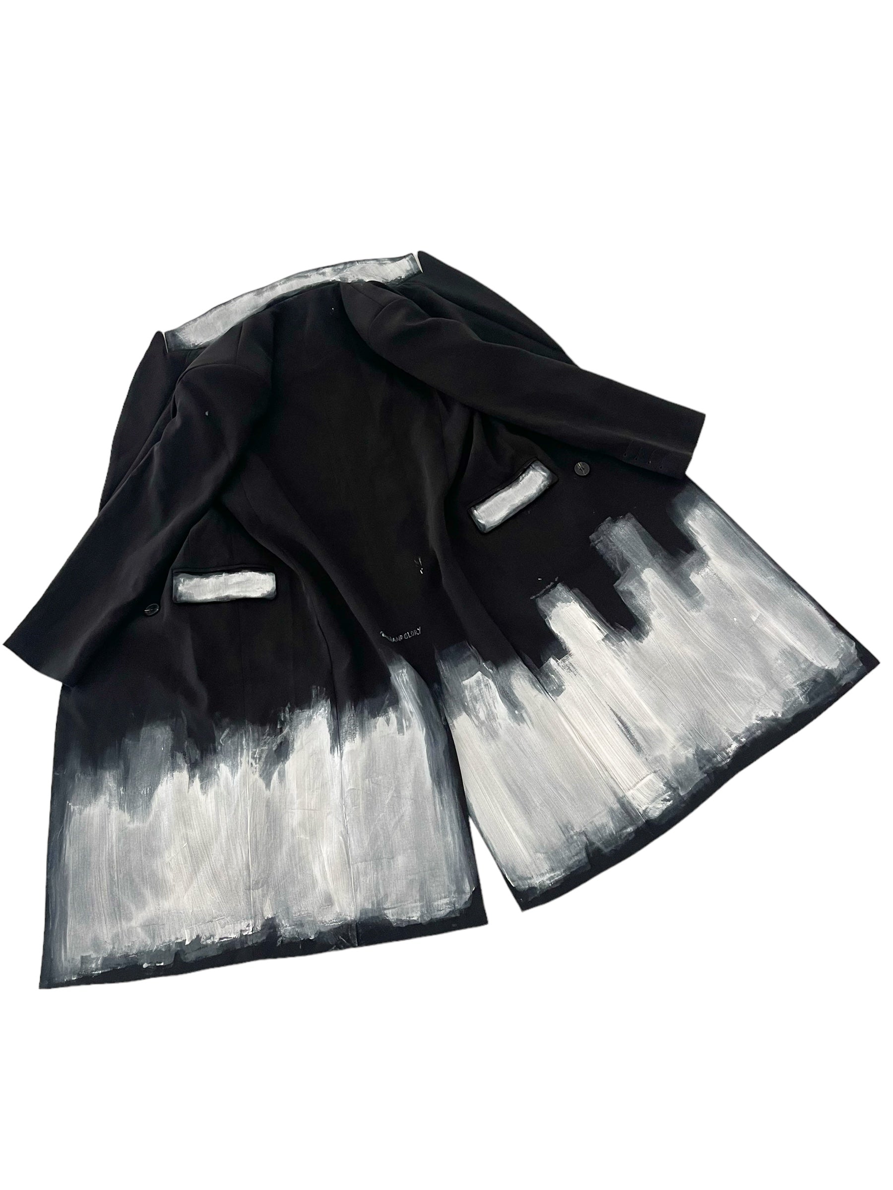 'Beyond Black Blazer' Painted Coat