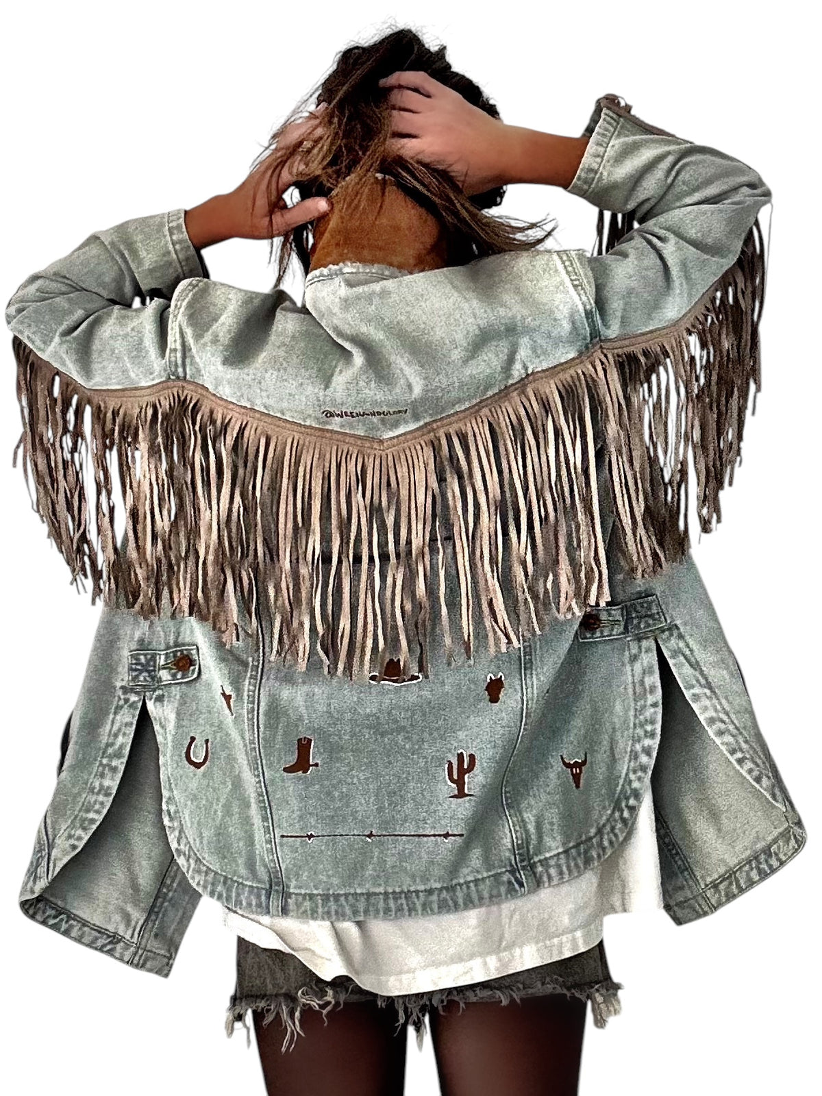 'My Cowboy Jacket' Denim & Fringe Jacket