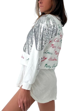 'Merry Merry!' Sequin Crewneck