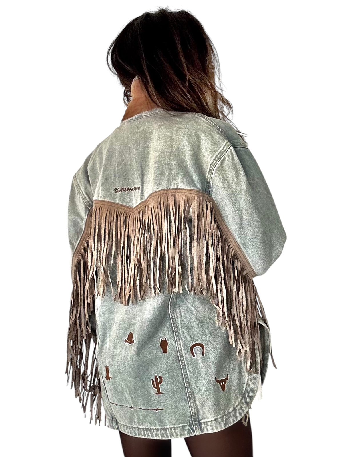 'My Cowboy Jacket' Denim & Fringe Jacket