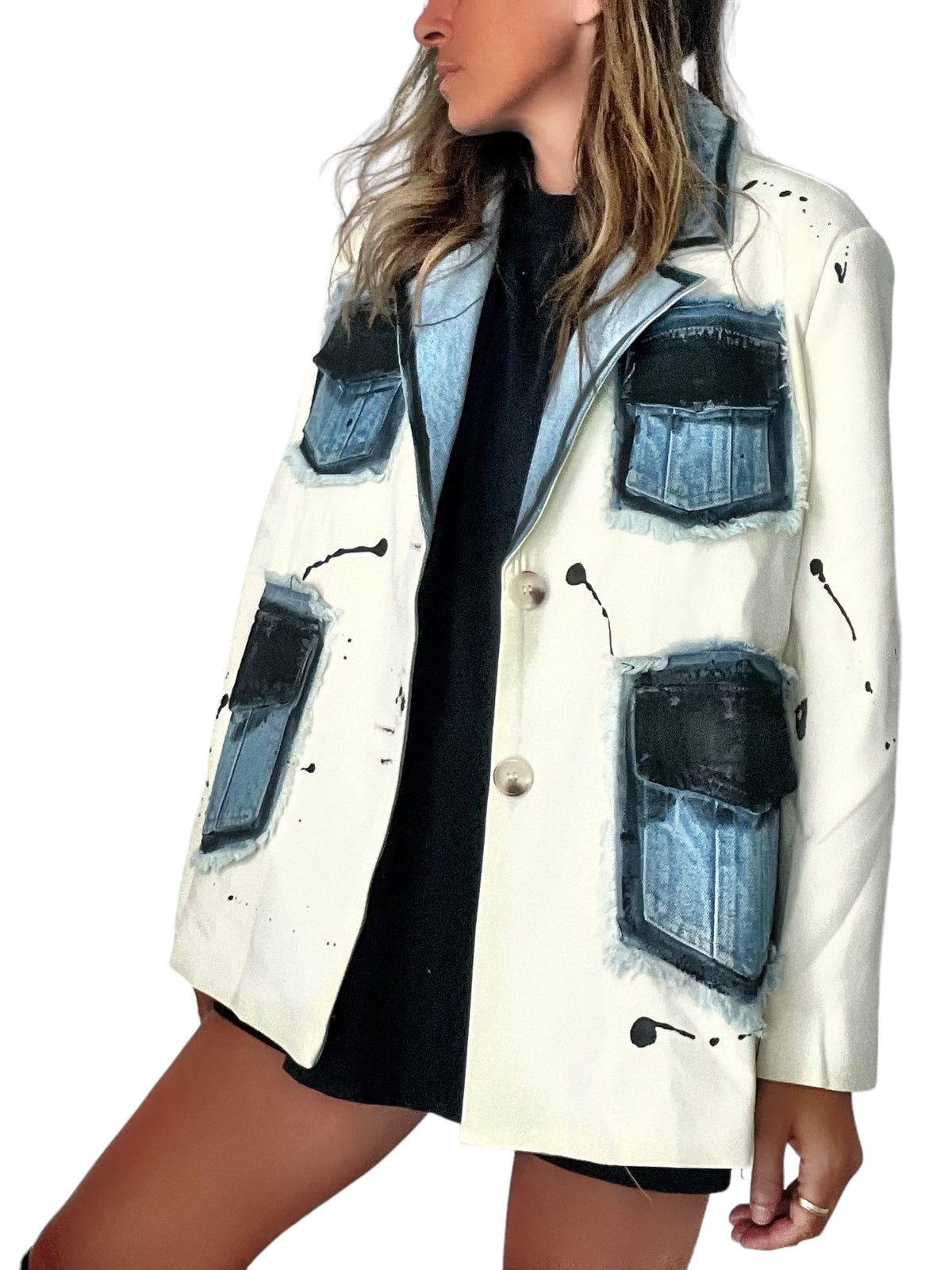 'Framework' Painted Blazer