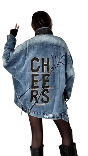 'Cheers!' Denim Jacket