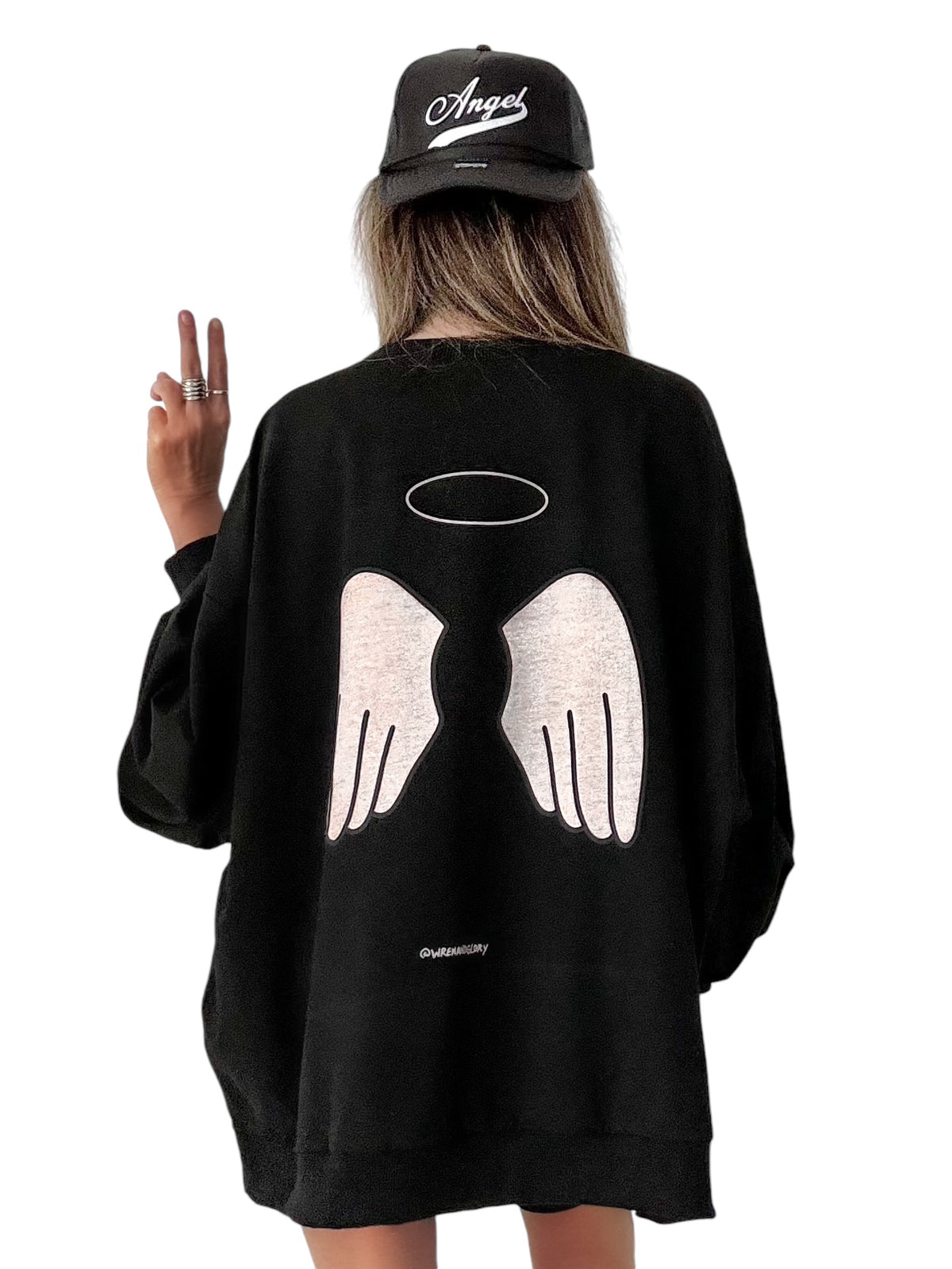 'Oh My Angel' Crew & Hat Set