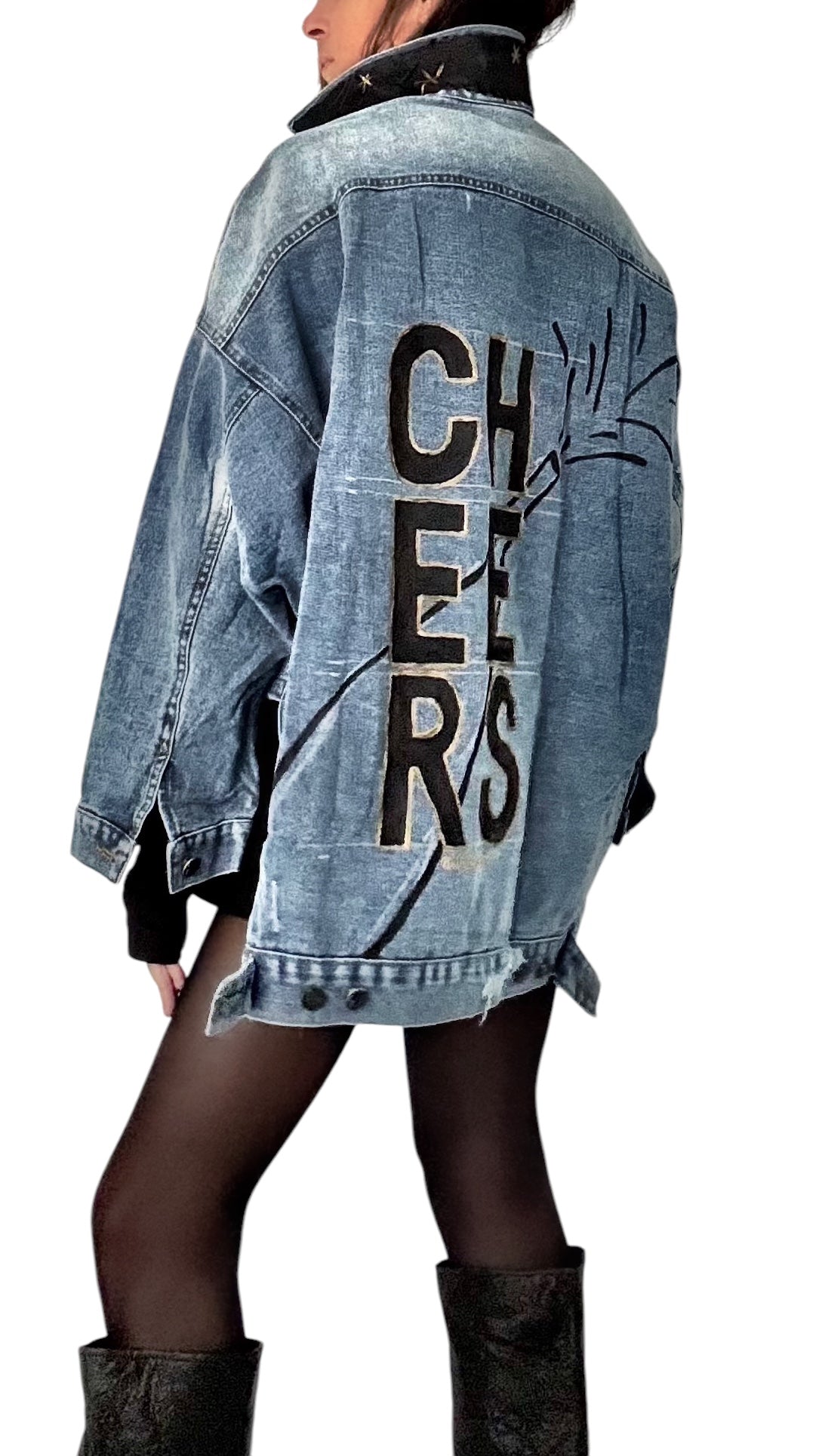 'Cheers!' Denim Jacket