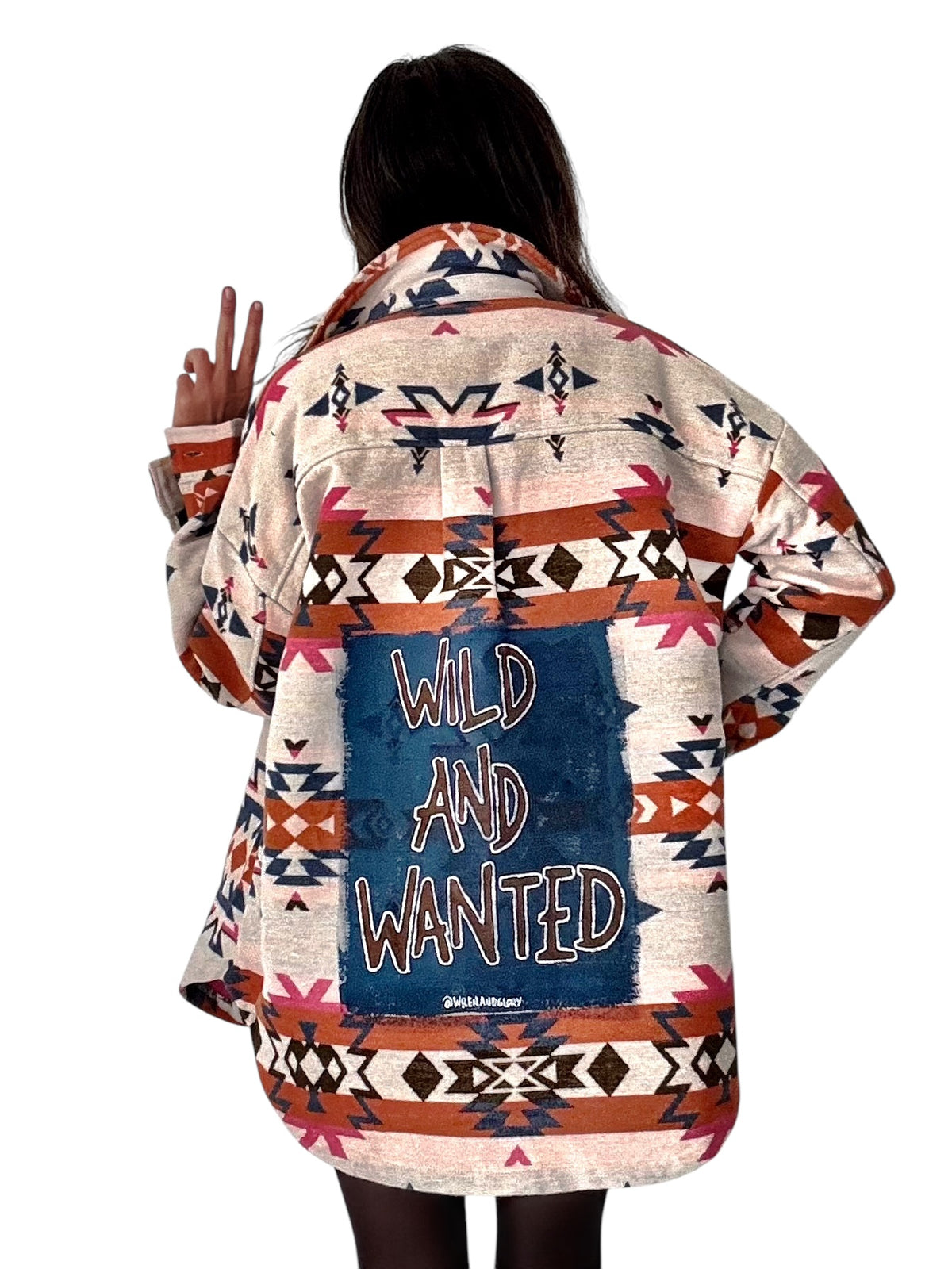 'Wild and Wanted' Aztec Shirt Jacket