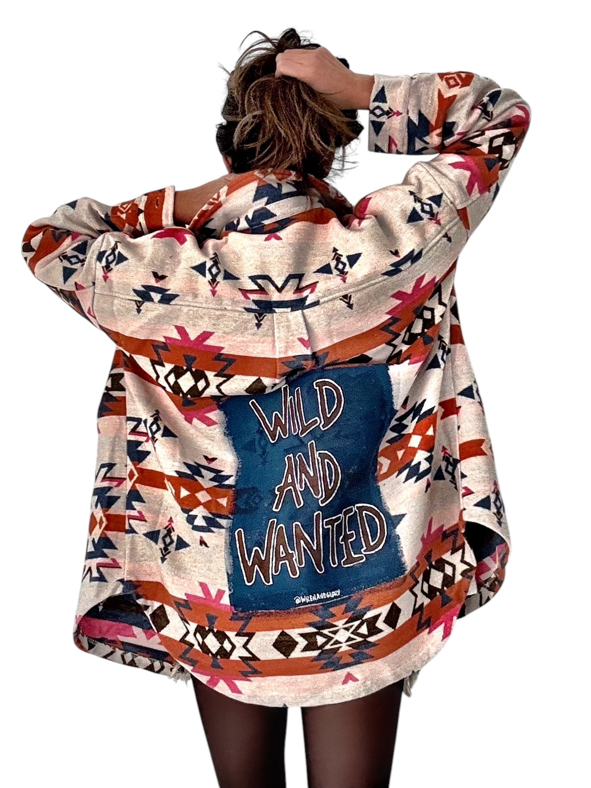 'Wild and Wanted' Aztec Shirt Jacket