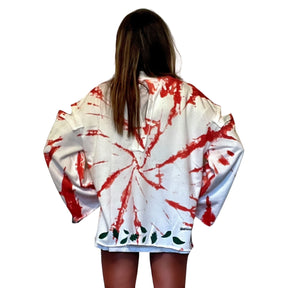 'DYED BLOOMS' PAINTED SWEATER