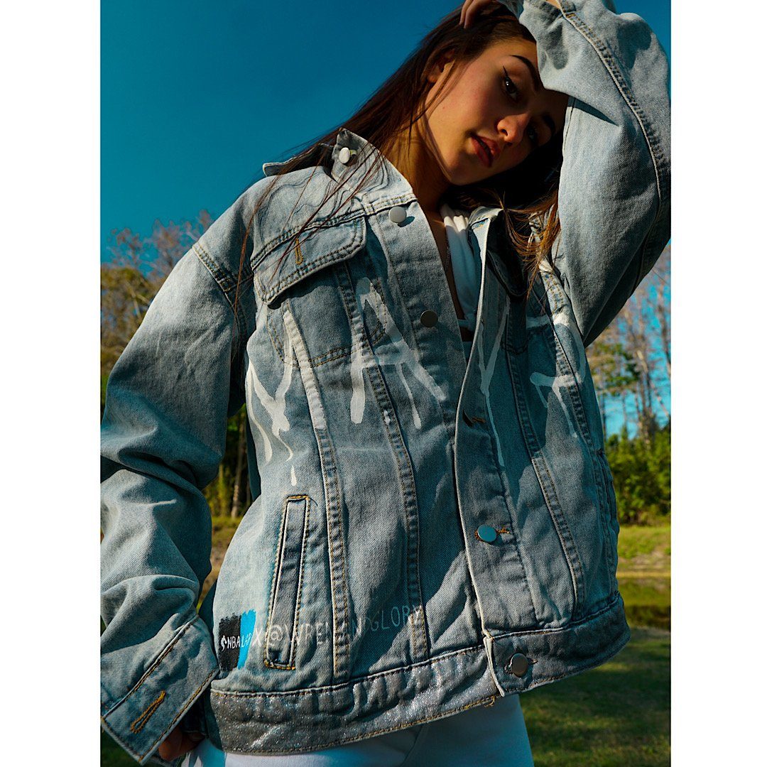 Wren + Glory 'Go Mavs' Denim Jacket - Women