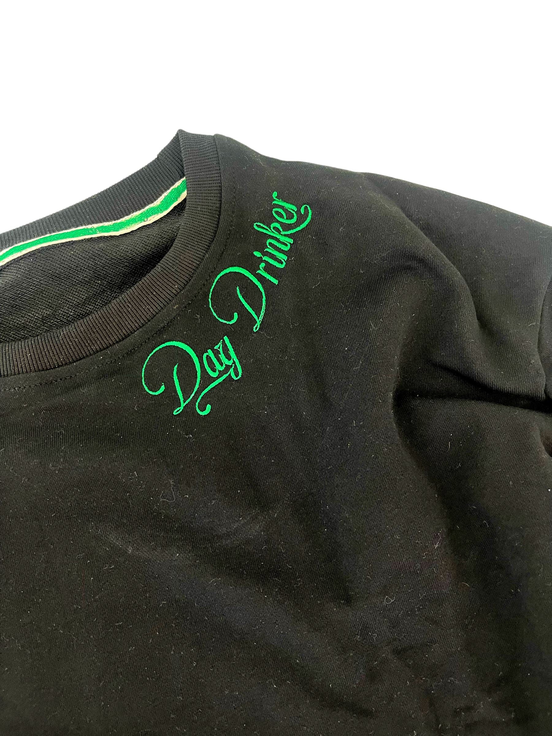 'Day Drinker' Embroidered Sweatshirt